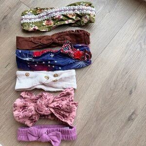 Lot 6 Baby/Toddler Headbands